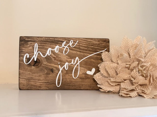 Choose Joy Wood Block