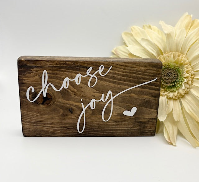 Choose Joy Wood Block