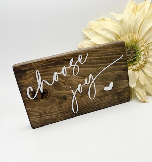 Choose Joy Wood Block