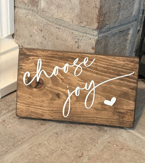 Choose Joy Wood Block